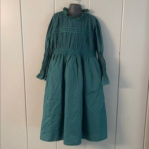 NWT Trish Scully Child Green Modest Style Holiday Formal Dress Girl’s Size 8 NEW